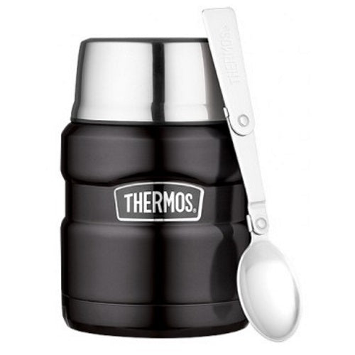 Thermos 190759 Stainless King 0.47Ltr Food Flask - Matte Black - Premium Thermal Flasks from THERMOS - Just $31.5! Shop now at W Hurst & Son (IW) Ltd