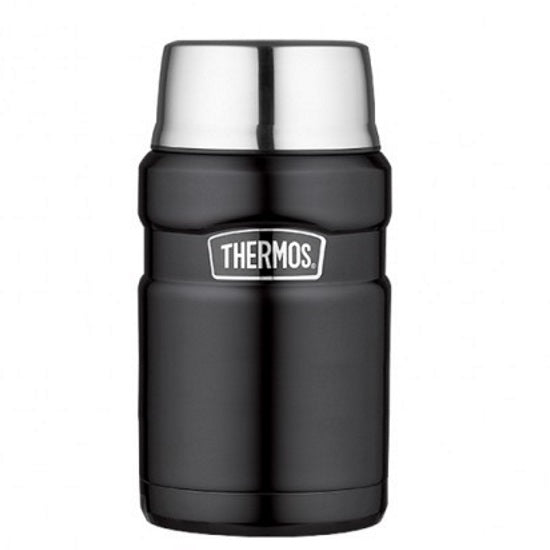 Thermos 101540 Stainless King 0.71Ltr Food Flask - Matte Black - Premium Thermal Flasks from THERMOS - Just $37.50! Shop now at W Hurst & Son (IW) Ltd