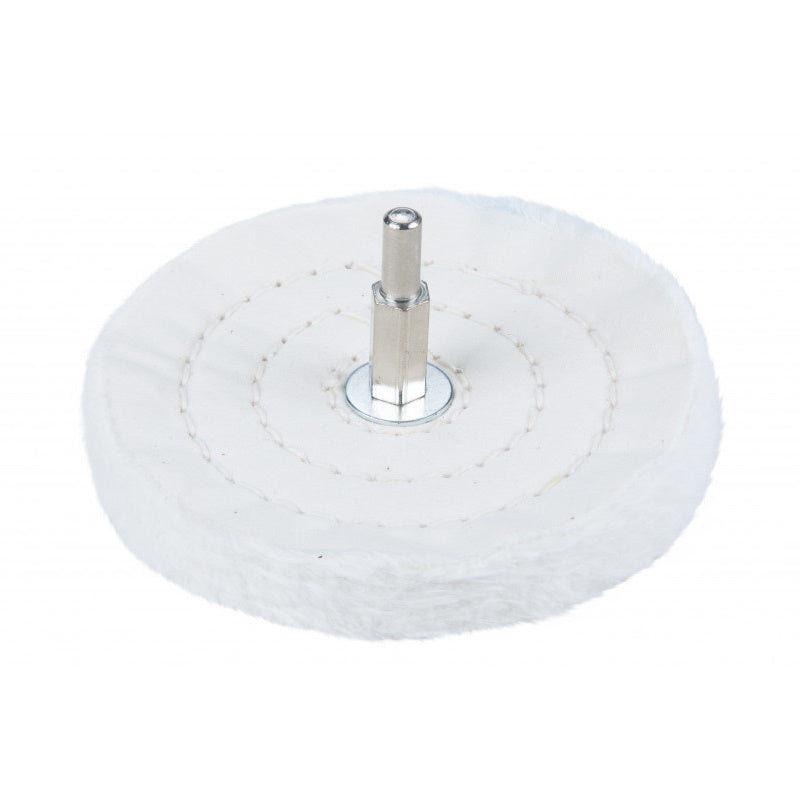 BlueSpot 19674 100mm (4") Polishing Mop Wheel With Shank Polishing Pads/Discs BLUESPOT Blue Spot Bluespot Brand_Blue Spot Cleaning & Preparation Collections_Power Tools Accessories Google Product Power Tools Power Tools Accessories Product Type_Polishing Pads/Discs Tools