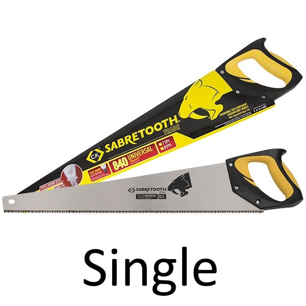 C.K T084022 Sabretooth Trade 22" Wood Saw - 840 Universal - Premium Handsaws from Carl Kammerling - Just $7.99! Shop now at W Hurst & Son (IW) Ltd