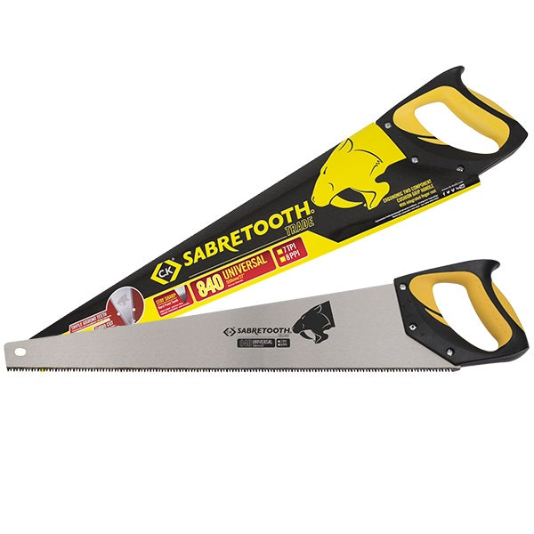 C.K T084022 Sabretooth Trade 22" Wood Saw - 840 Universal - Premium Handsaws from Carl Kammerling - Just $7.99! Shop now at W Hurst & Son (IW) Ltd