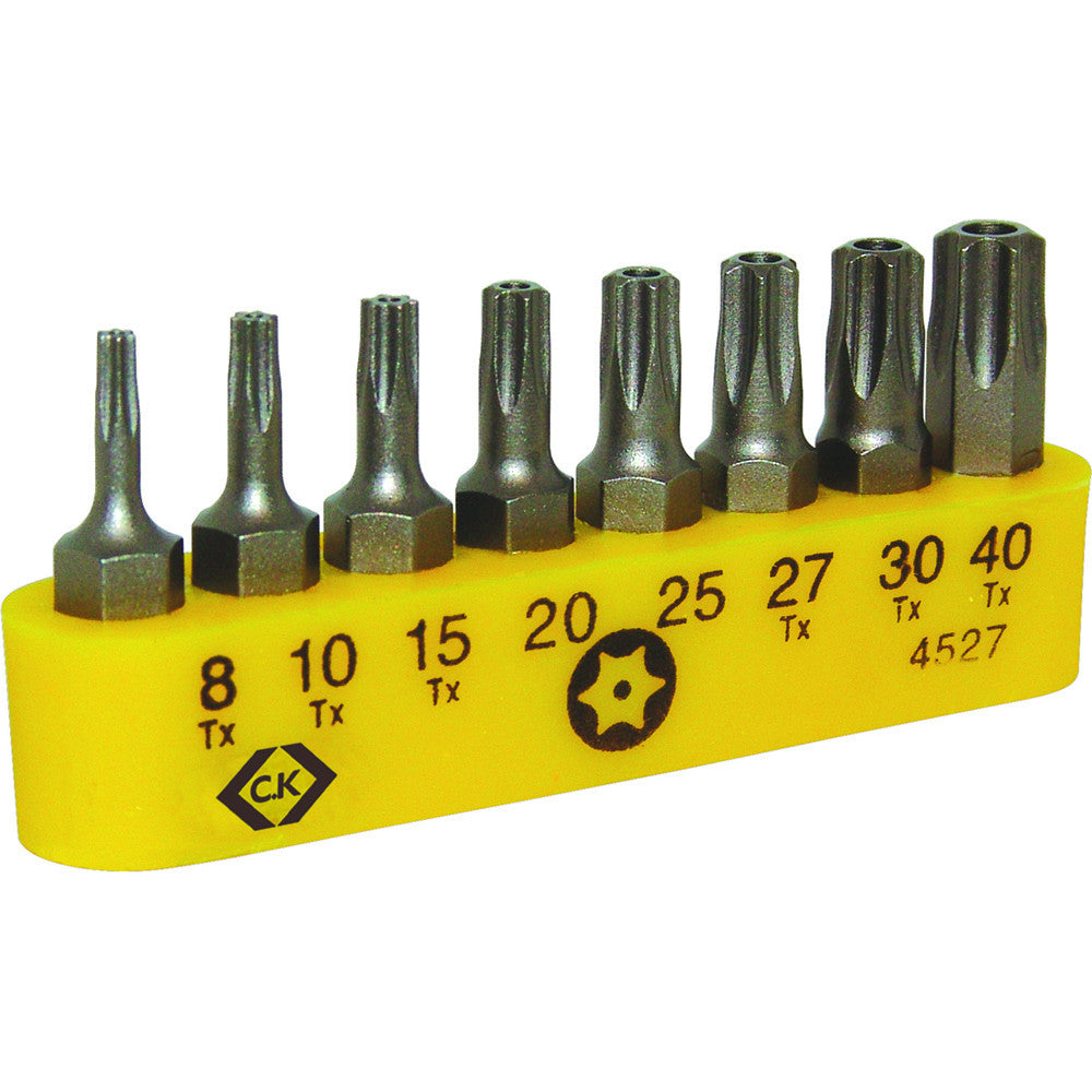 C.K T4527 Screwdriver 8Pce Bits Set - Torx Tamperproof - Premium TX Bits and Keys from Carl Kammerling - Just $4.99! Shop now at W Hurst & Son (IW) Ltd