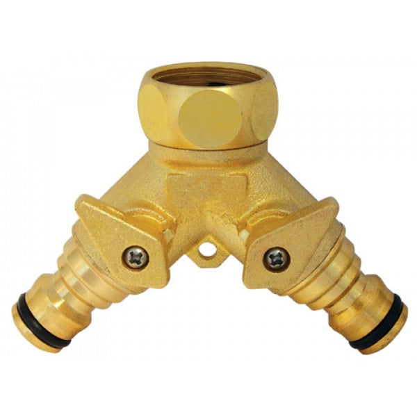 C.K G7918 Brass Tap Connector - 2 Way ¾" - Premium Hose Fittings from Carl Kammerling - Just $24.5! Shop now at W Hurst & Son (IW) Ltd