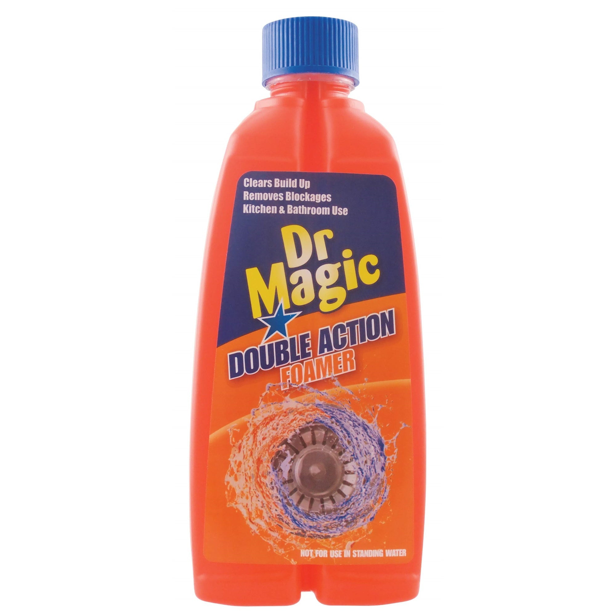 Dr Magic Double Action Foamer 500ml Plughole & Pipes Cleaner - Premium Drain Unblocking from W Hurst & Son (IW) Ltd - Just $1.6! Shop now at W Hurst & Son (IW) Ltd