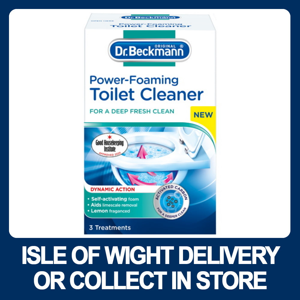 Dr. Beckmann Power-Foaming Toilet Cleaner 3 x 100g - Premium Bathroom Cleaning from Dr. Beckmann - Just $5.75! Shop now at W Hurst & Son (IW) Ltd