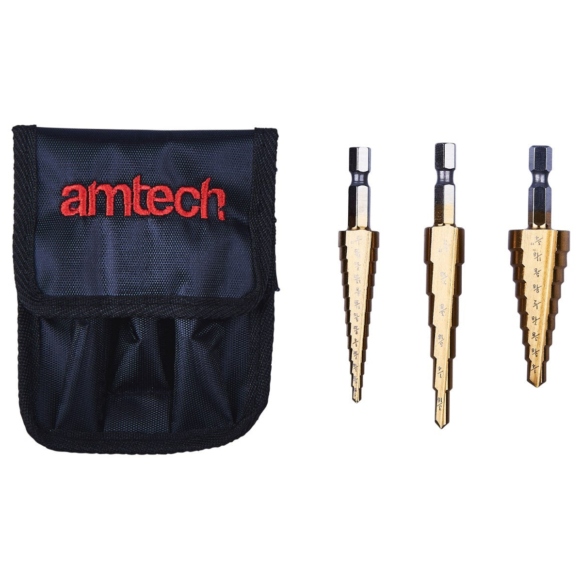 Amtech F0785 High Speed Steel Step Drill 3Pce Bit Set - Premium Drill Bits HSS from DK Tools - Just $11.95! Shop now at W Hurst & Son (IW) Ltd