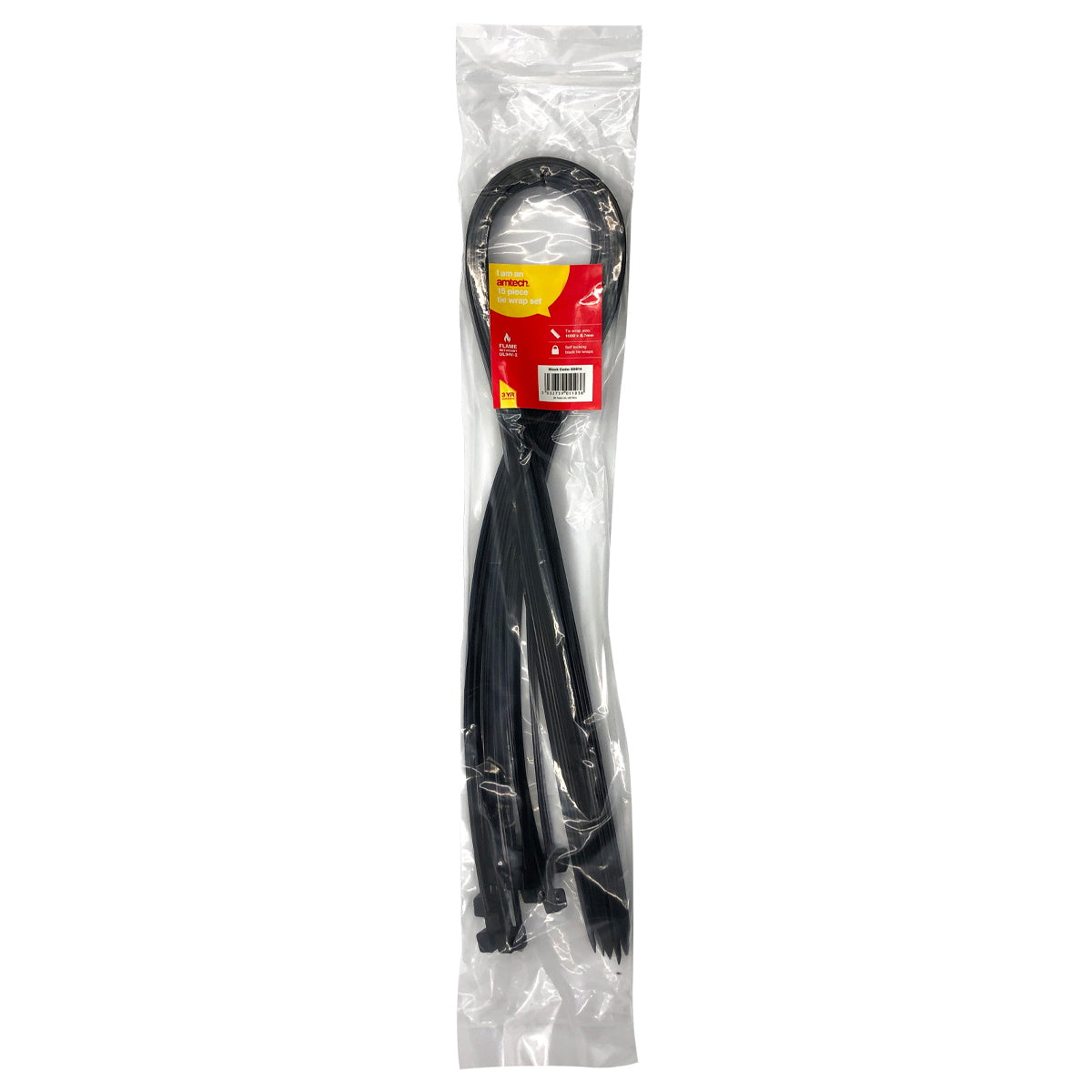 Amtech S0814 Tie Wraps 15Pce 1000mm x 8.7 mm Black - Premium Cable Ties from DK Tools - Just $5.95! Shop now at W Hurst & Son (IW) Ltd