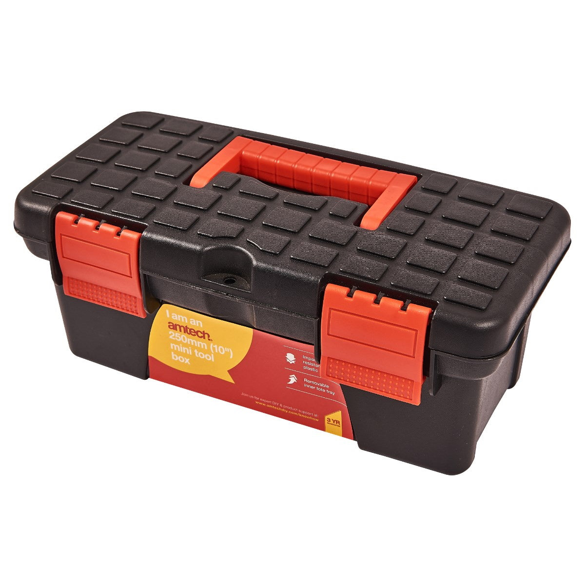 Amtech N0135 Mini Tool Box 10" (250mm) - Premium Tool Boxes from DK Tools - Just $5.5! Shop now at W Hurst & Son (IW) Ltd