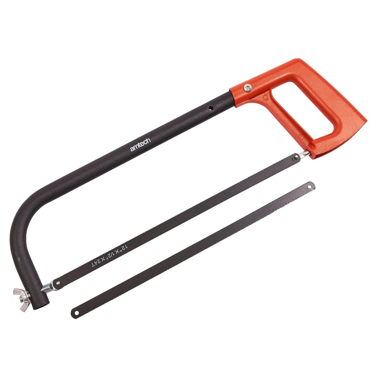 Amtech M0700 Adjustable Hacksaw 12" with 2 Blades - Premium Hacksaws from DK Tools - Just $4.99! Shop now at W Hurst & Son (IW) Ltd