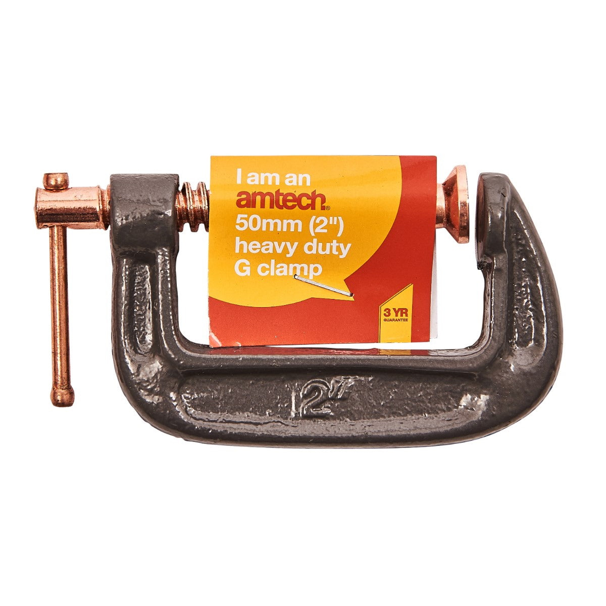 Amtech W5690 Heavy Duty G Clamp 50mm / 2in - Premium Clamps from DK Tools - Just $2.5! Shop now at W Hurst & Son (IW) Ltd