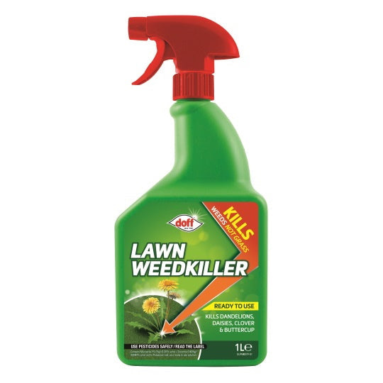 Doff FLPA00DOF01 Lawn Weedkiller RTU 1Ltr Trigger Spray Weedkillers Doff Brand_Doff Collections_Weedkillers Doff Garden Greenhouse & Growing iowonly Not Google Product Type_Weedkillers Restricted weedkiller