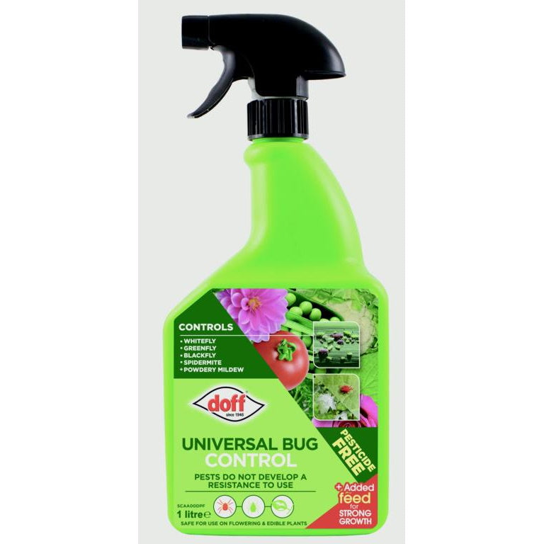 Doff FCAA00DOF Universal Bug Control RTU 1Ltr Trigger Spray - Premium Insect from Doff - Just $5.3! Shop now at W Hurst & Son (IW) Ltd