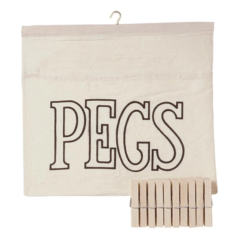 Chef Aid 10E50555 Cotton Peg Bag - Premium Pegs from George East - Just $3.19! Shop now at W Hurst & Son (IW) Ltd