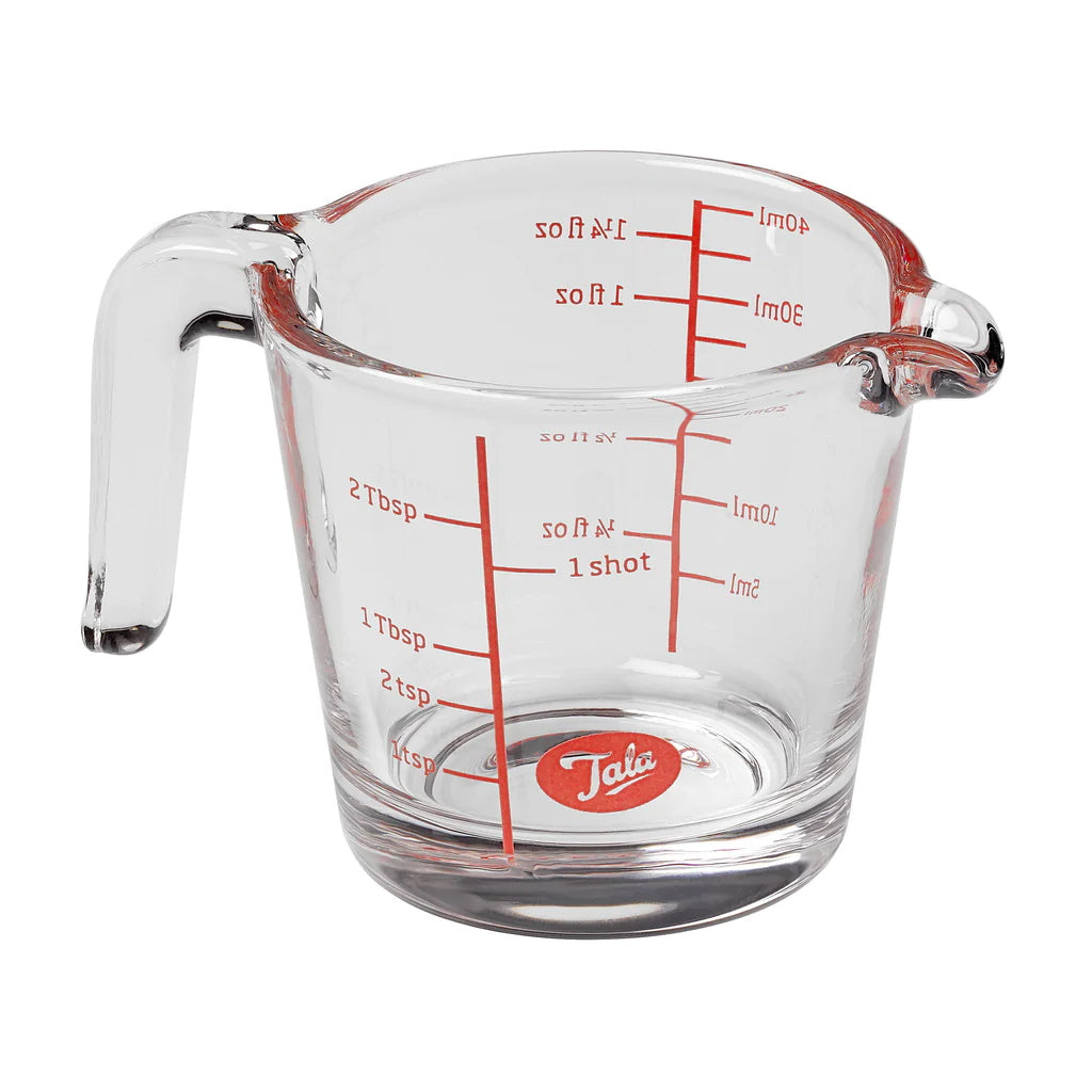 Tala 10A26012 Mini Glass Measuring Jug 40ml Measuring Jugs TALA Baking Brand_Tala Collections_Weighing and Measuring cooking & baking Dayes Ltd George East Google Product Kitchen & Dining Mark.Williams Oct22 Product Type_Measuring Jugs Tala Weighing & Measuring