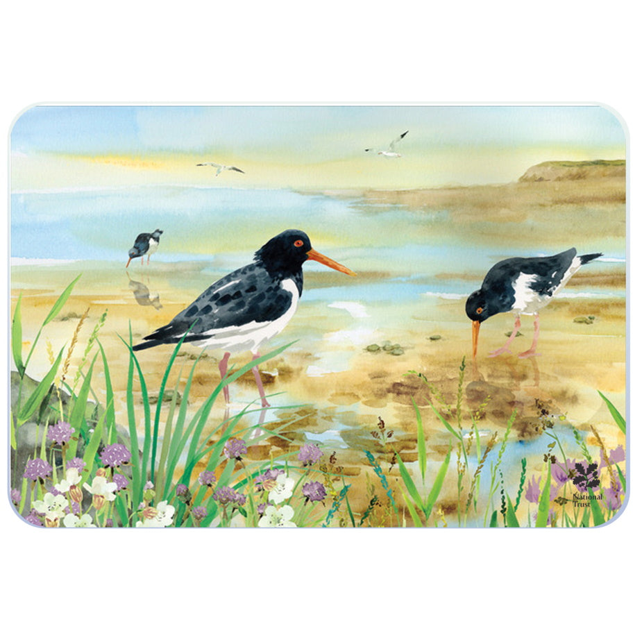 Tuftop N3141008 National Trust Med Glass Worktop Protector - Oyster Catcher - Premium Chopping Boards from eddingtons - Just $14.95! Shop now at W Hurst & Son (IW) Ltd