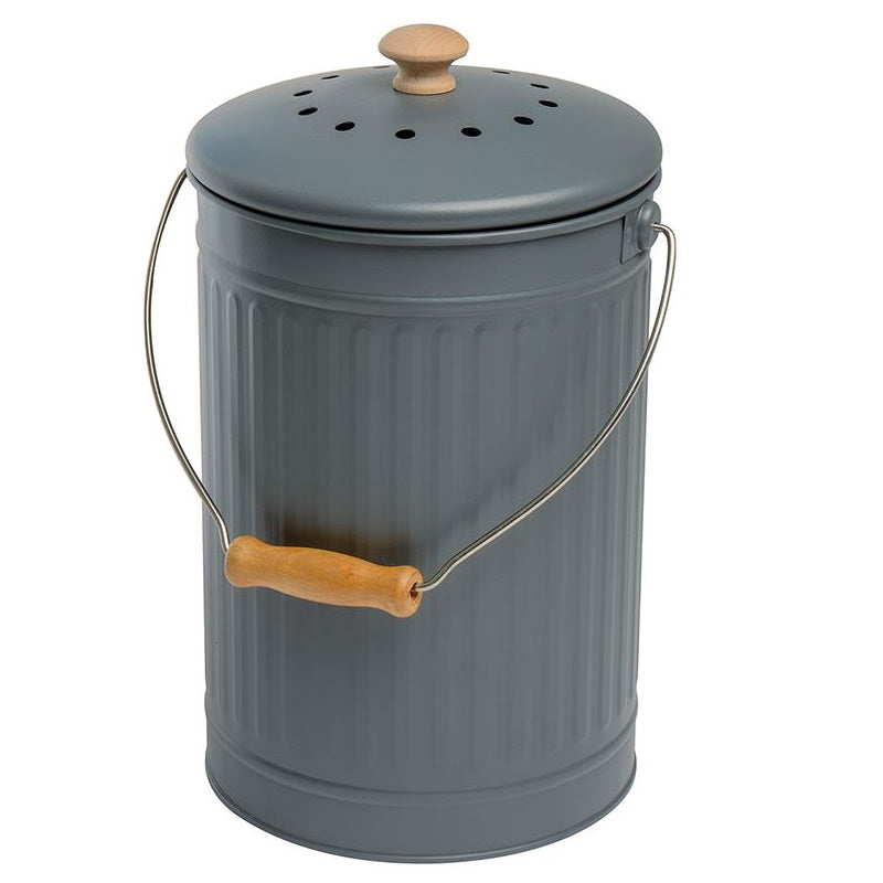 Eco 830101 Metal Compost Pail / Bine 7Ltr - Charcoal - Premium Food Bins from eddingtons - Just $24.50! Shop now at W Hurst & Son (IW) Ltd