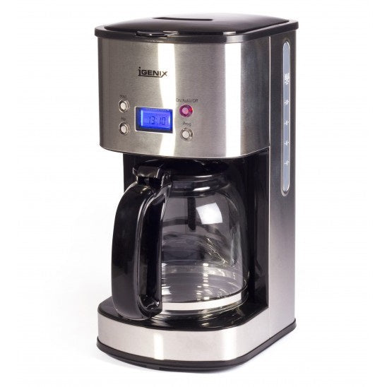 Igenix IG8250 Digital Filter Coffee Maker 800w 1.5Ltr – Brushed Stainless Steel Coffee Machines Igenix Brand_Igenix Coffee machines Collections_Coffee Machines Google Product Igenix Pik-A-Pak Product Type_Coffee Machines