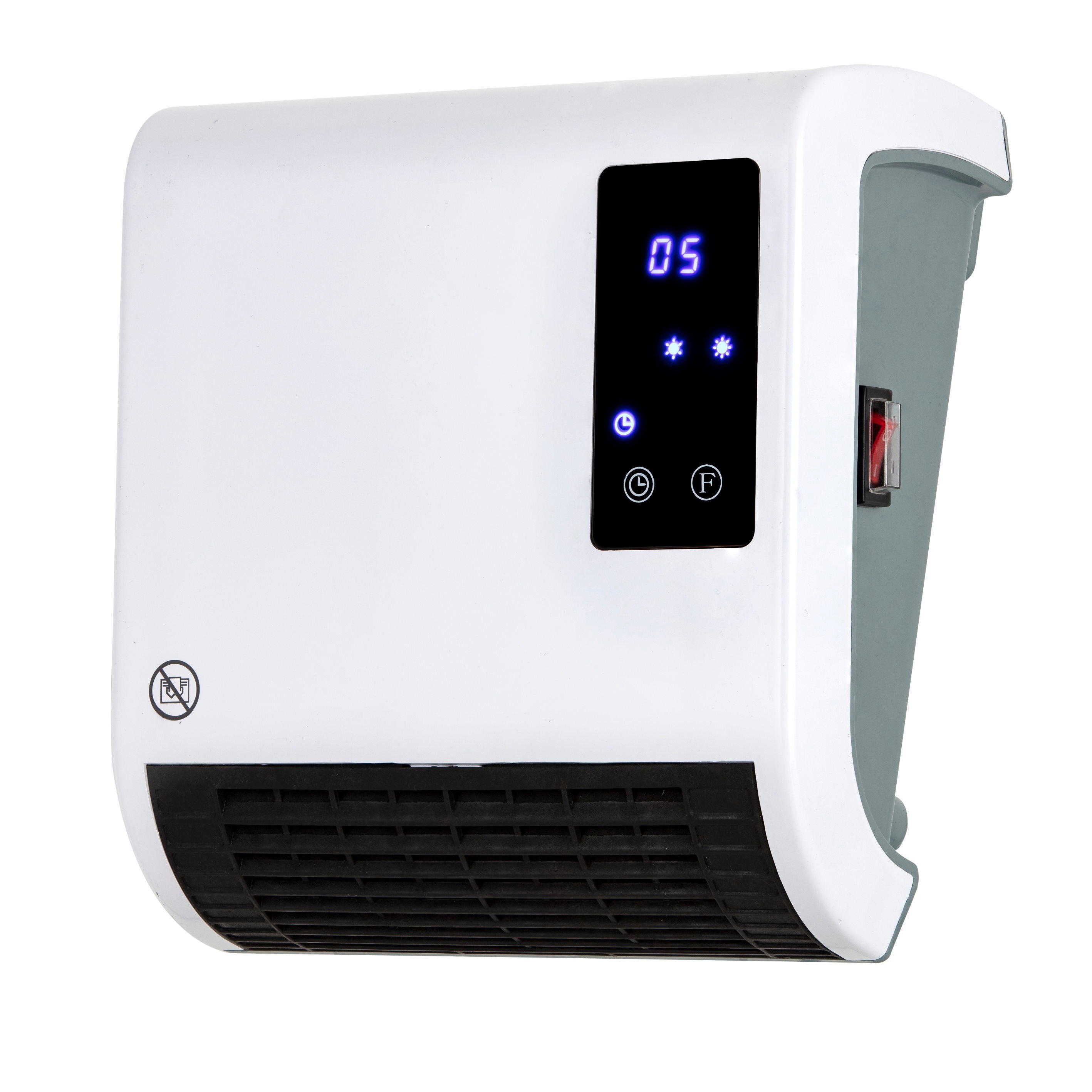 Warmlite WL44015 Digital Downflow Fan Heater 2kW White - Premium Fan Heaters from warmlite - Just $44.99! Shop now at W Hurst & Son (IW) Ltd