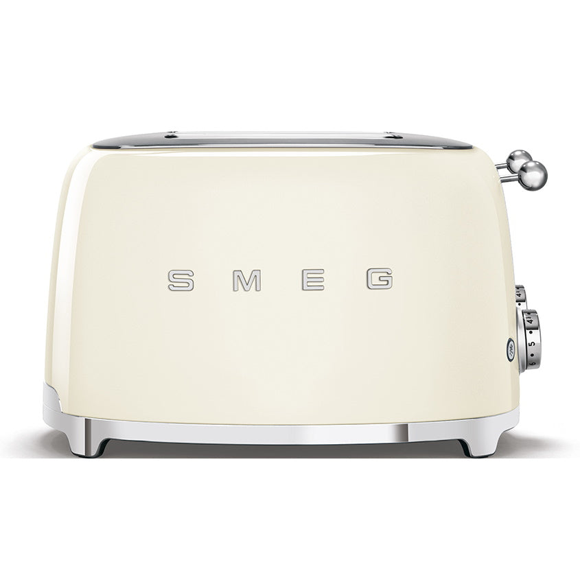 Smeg 4 Slice Steel Toaster - Cream 4 Slice Toasters Smeg Brand_Smeg Collections_Toasters Domestic Appliances electricals Google Product Product Type_4 Slice Toasters Smeg Toaster Toasters