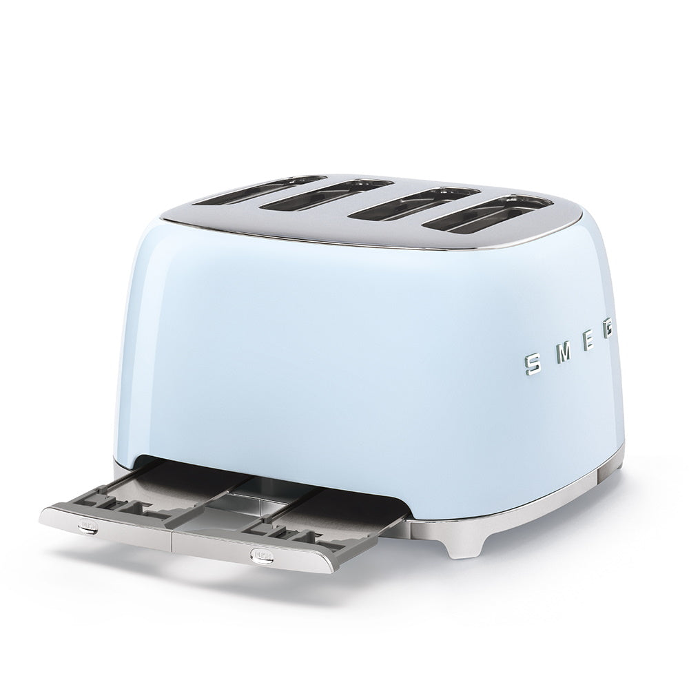 Smeg 4 Slice Steel Toaster - Pastel Blue - Premium 4 Slice Toasters from Smeg - Just $194.99! Shop now at W Hurst & Son (IW) Ltd