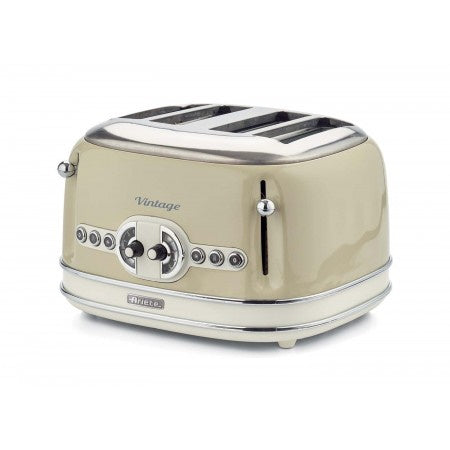Ariete 156 Vintage 4 Slice Toaster - Beige - Premium 4 Slice Toasters from Ariete - Just $61.0! Shop now at W Hurst & Son (IW) Ltd