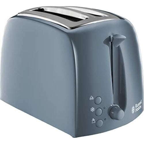 Russell Hobbs 21644 Textures Toaster 2 Slice - Grey - Premium Toasters from Russell Hobbs - Just $24.50! Shop now at W Hurst & Son (IW) Ltd