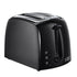 Russell Hobbs 21641 Textures 2 Slice Toaster - Black Toasters Russell Hobbs Brand_Russell Hobbs Collections_Toasters Electrical Google Product July22 Mark.Williams Product Type_2 Slice Toasters Russell Hobbs Toasters