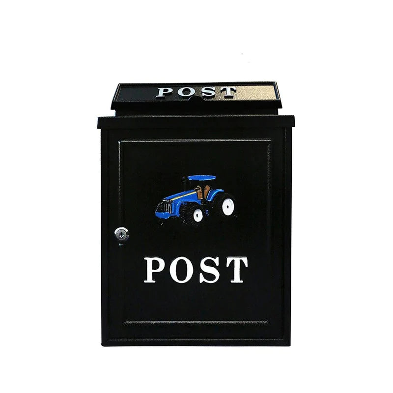 Harewood POST77 New Holland Blue Tractor Post Mail Box - Premium Postboxes from HAREWOOD - Just $43.99! Shop now at W Hurst & Son (IW) Ltd