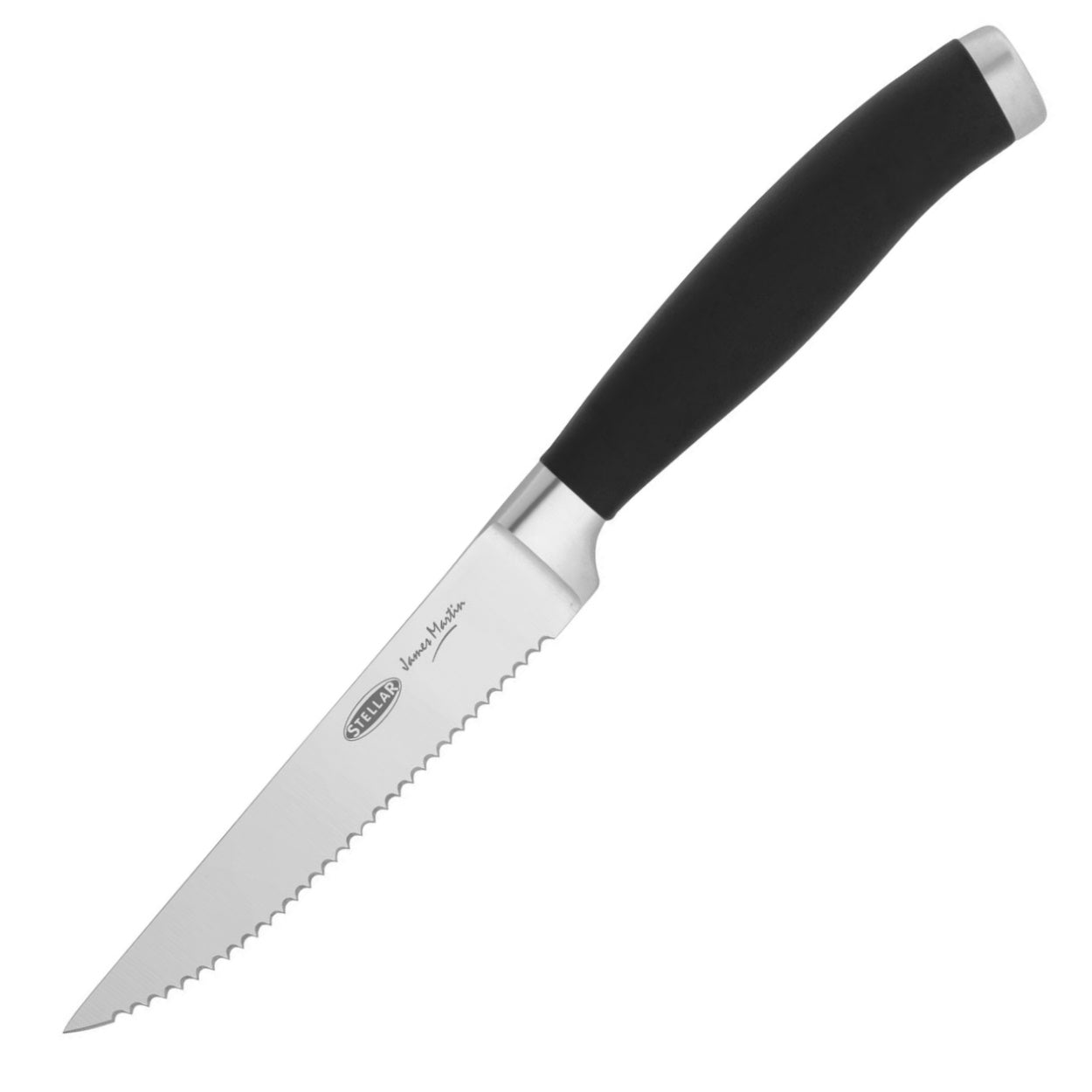 Stellar James Martin IJ05 11cm Steak / Serrated Knife - Premium Single Kitchen Knives from STELLAR - Just $9.50! Shop now at W Hurst & Son (IW) Ltd