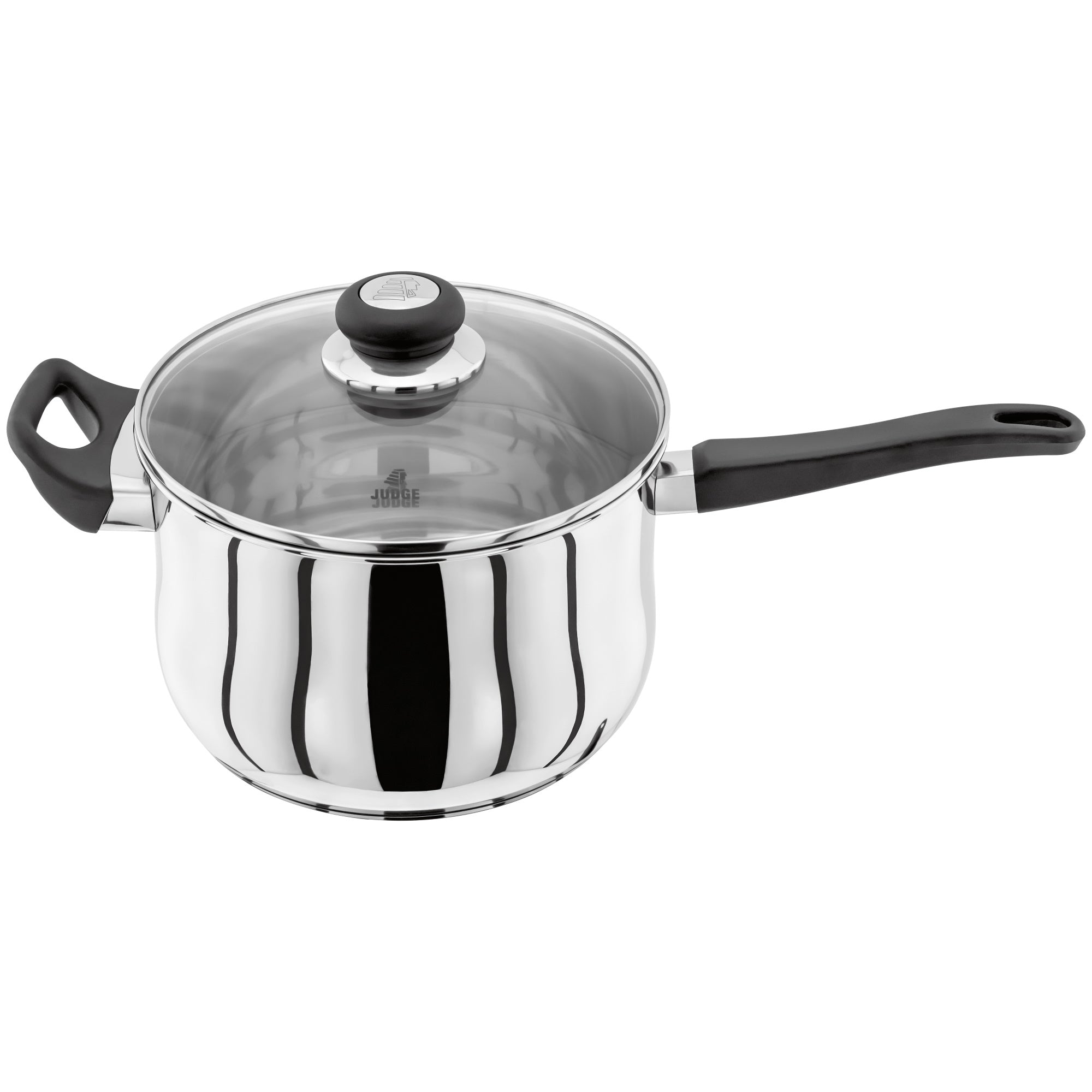 Judge Vista JJ08A Saucepan with glass lid 22cm Saucepans Judge Brand_Judge Google Product Judge Vista Product Type_Saucepans Saucepans Saucepans & casseroles