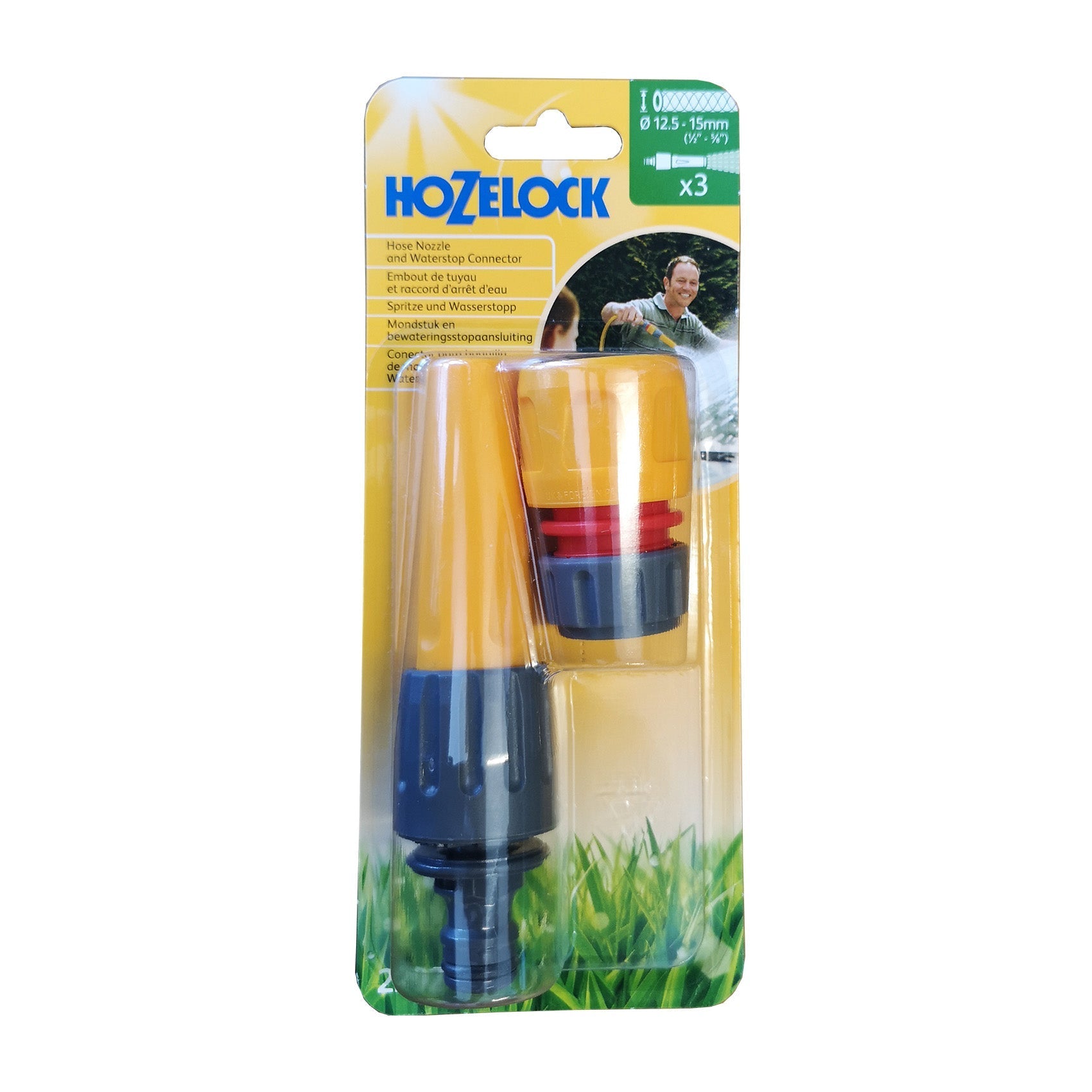 Hozelock 2292 8 Hose Nozzle with 2185 Waterstop Connector - Premium Sprinklers / Spray Guns from Hozelock - Just $11.50! Shop now at W Hurst & Son (IW) Ltd