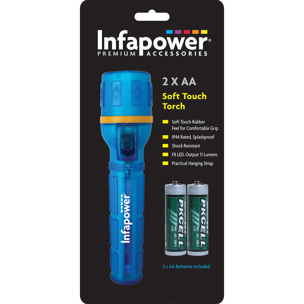Infapower F020 Soft Touch LED Torch - Premium Torches from INFAPOWER - Just $3.0! Shop now at W Hurst & Son (IW) Ltd