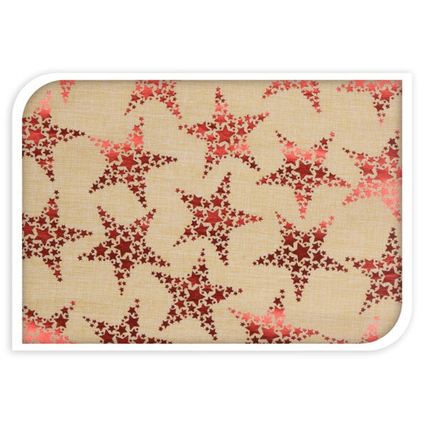 H&S 767600280 Christmas Table Runner with 4 Placemats - Red Stars - Premium Christmas Tableware from Koopman International - Just $7.99! Shop now at W Hurst & Son (IW) Ltd