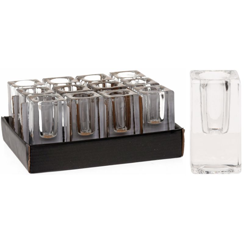 Koopman HC7430100 Glass Candle Holder 8cm Candle Koopman International Brand_Koopman Candleholder Candleholders candles Candlesticks Collections_Candles Decor & Giftware Google Product Home Home Interiors Product Type_Candle Holders