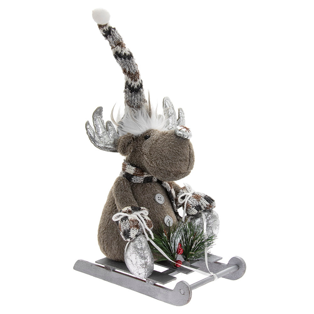 Lesser & Pavey LP52465 Silver Reindeer with Sleigh - Premium Christmas Ornaments from LESSER & PAVEY - Just $10.50! Shop now at W Hurst & Son (IW) Ltd