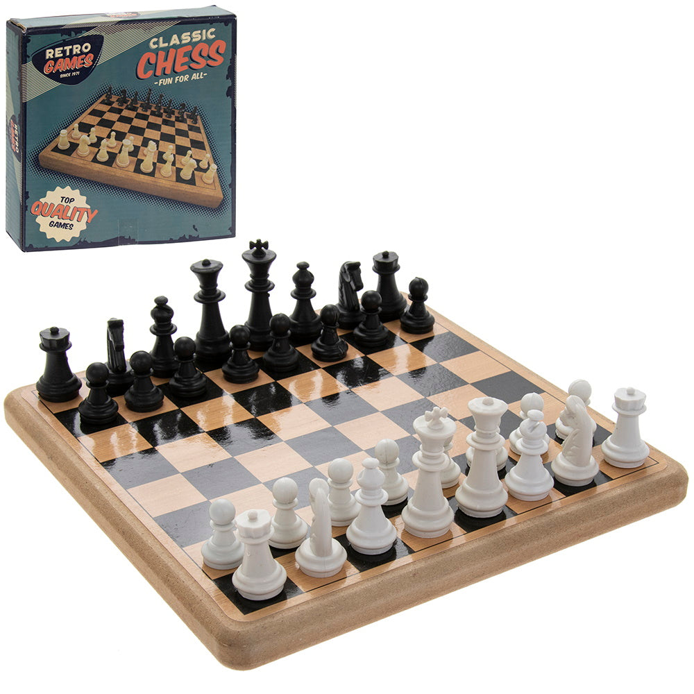 Retro Games LP62002 Classic Chess - Premium Giftware from LESSER & PAVEY - Just $4.99! Shop now at W Hurst & Son (IW) Ltd