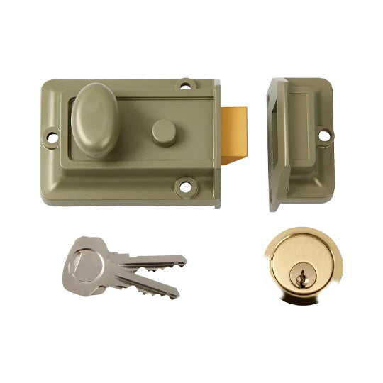 Yale Essentials Nightlatch 60mm - Green - Premium Door Locks from Hughes Wholesale - Just $17.99! Shop now at W Hurst & Son (IW) Ltd