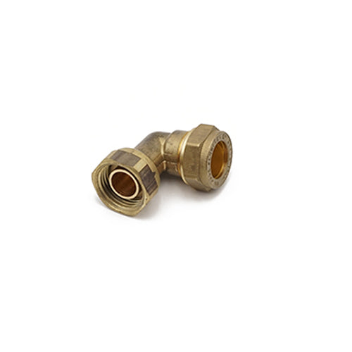 Compression Bent Tap Connector 15mm x 1/2" - Premium 15mm Compression Fittings from Mueller Primaflow - Just $3.10! Shop now at W Hurst & Son (IW) Ltd