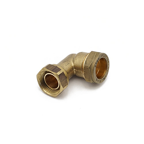 Compression Bent Tap Connector 22mm x 3/4" - Premium 22mm Compression Fittings from Mueller Primaflow - Just $8.50! Shop now at W Hurst & Son (IW) Ltd