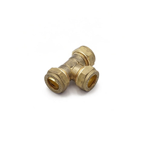 Compression Equal Tee 15mm - Premium 15mm Compression Fittings from Mueller Primaflow - Just $3.20! Shop now at W Hurst & Son (IW) Ltd