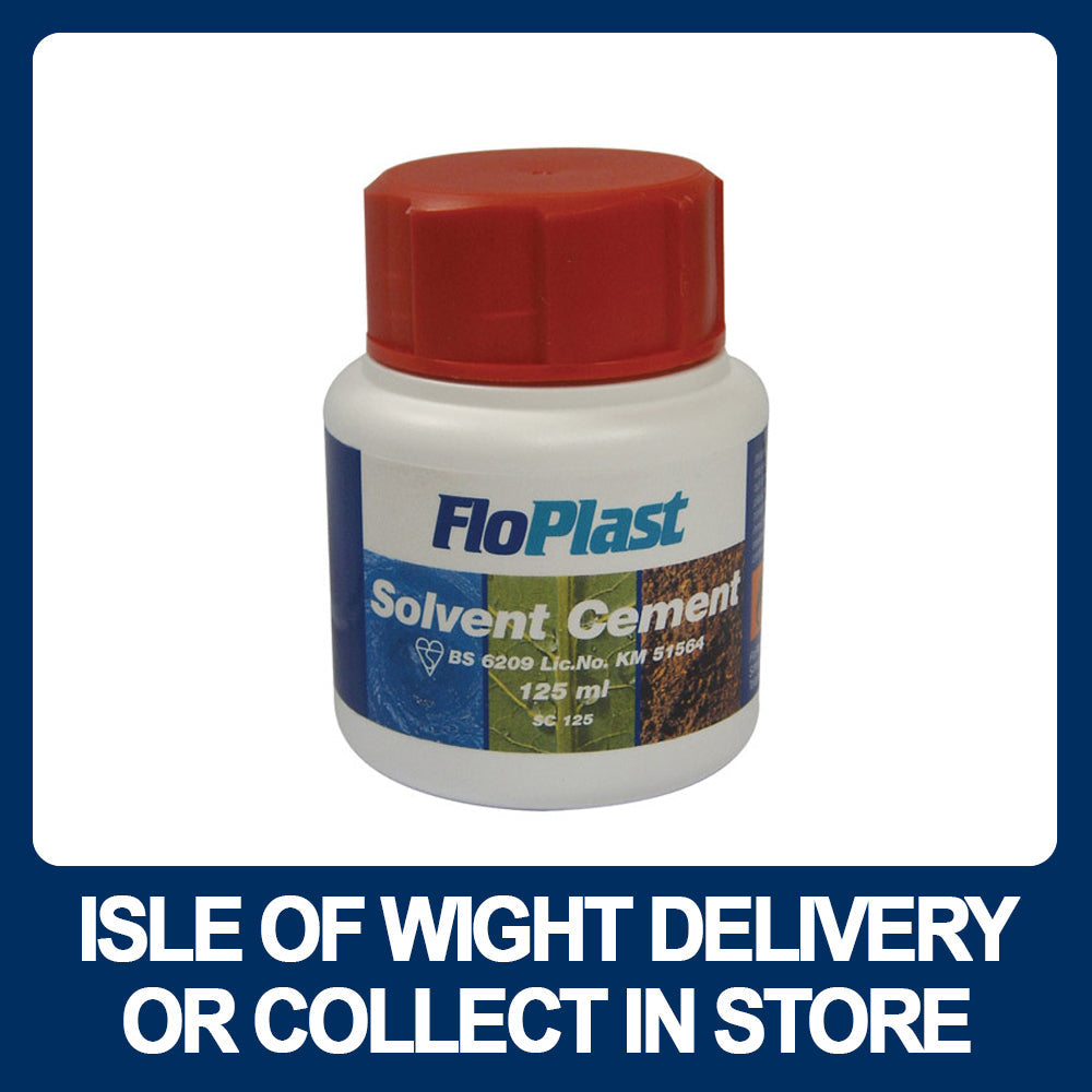 FloPlast Solvent Cement - Various Sizes - Premium Grab Adhesives from Mueller Primaflow - Just $12.70! Shop now at W Hurst & Son (IW) Ltd