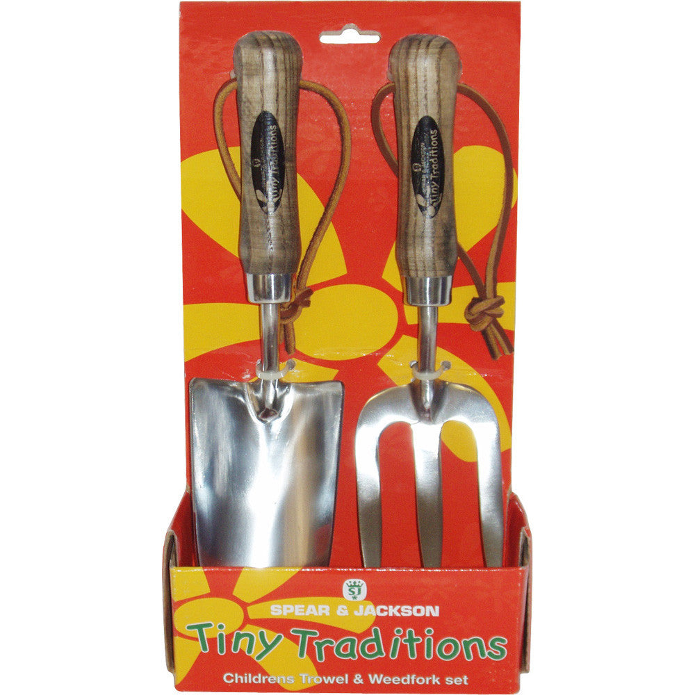 Spear and Jackson Traditional 4035SET Childrens 2 pce Set - Premium Trowels / Forks Etc from SPEAR & JACSKON - Just $10.00! Shop now at W Hurst & Son (IW) Ltd