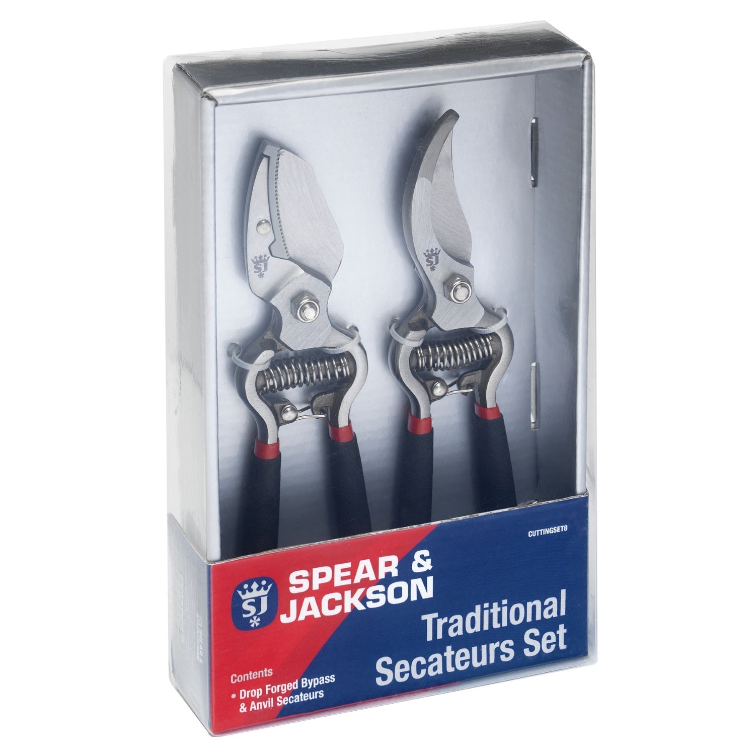 Spear & Jackson CUTTINGSET8 Traditional Secateurs 2Pce Set - Premium Secateurs / Pruners from S&J - Just $12.95! Shop now at W Hurst & Son (IW) Ltd