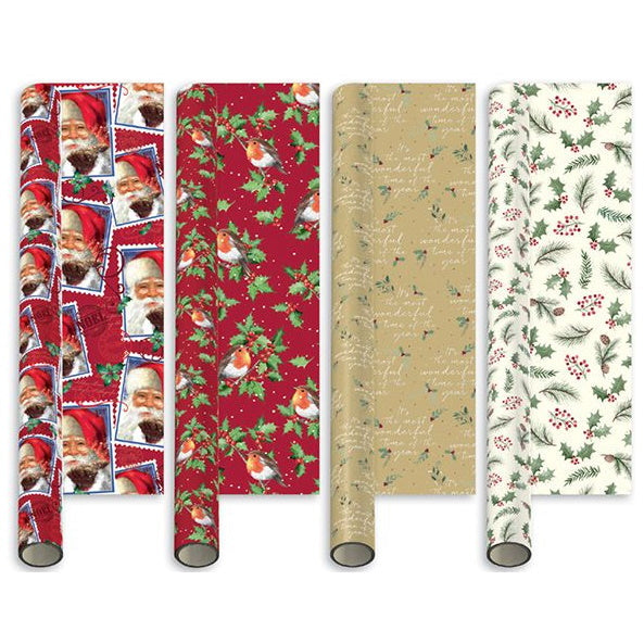 Giftmaker Collection Christmas Gift Wrap 4mtr - Various Designs - Premium Christmas Giftwrap from Giftmaker - Just $1.5! Shop now at W Hurst & Son (IW) Ltd