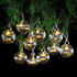 Noma 1022004 Iridescent Glass Bauble Garland Warm White LED Lights Pkt10 B/O - Premium Christmas Lights from Noma - Just $14.99! Shop now at W Hurst & Son (IW) Ltd