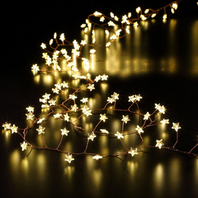 Noma 1621399 Micro Star Garland 360 LED Lights - Warm White - Premium Christmas Lights from Noma - Just $35.99! Shop now at W Hurst & Son (IW) Ltd