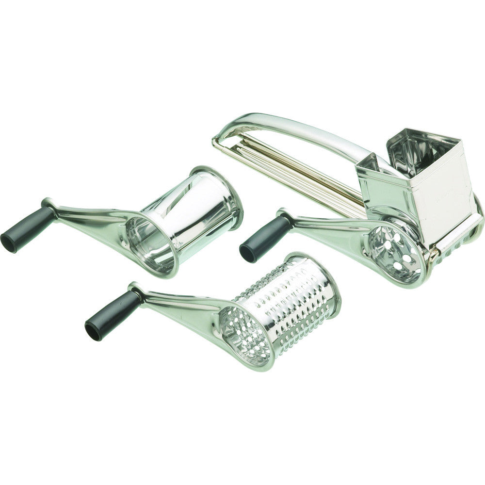 Kitchencraft kcdrum3 3 Drum rotary grater stainless steel - Premium Graters & Zesters from KITCHENCRAFT - Just $18.95! Shop now at W Hurst & Son (IW) Ltd