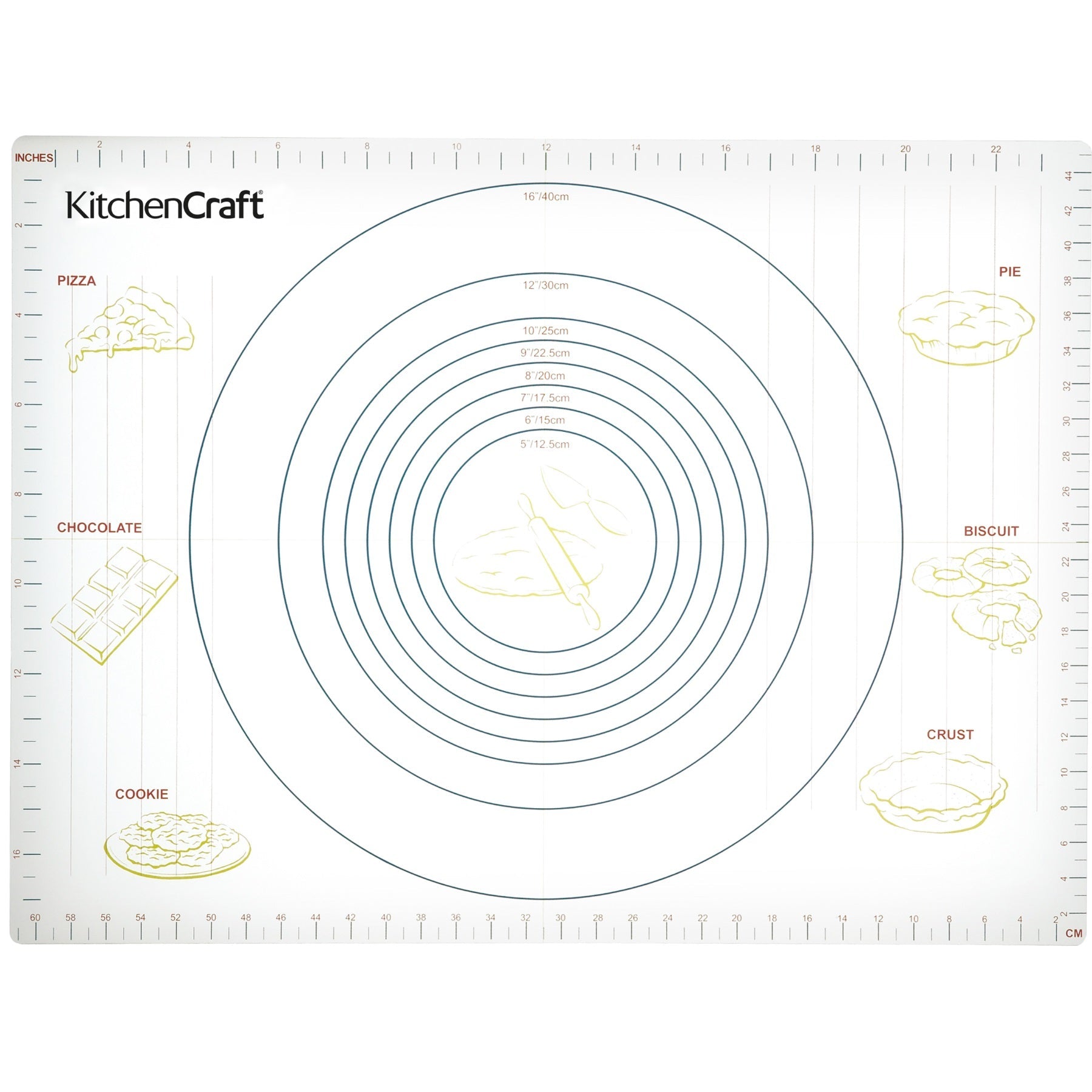 KitchenCraft KCPASTMAT Pastry Mat Flexible Non-Stick - Premium Pastry Boards from KITCHENCRAFT - Just $8.7! Shop now at W Hurst & Son (IW) Ltd