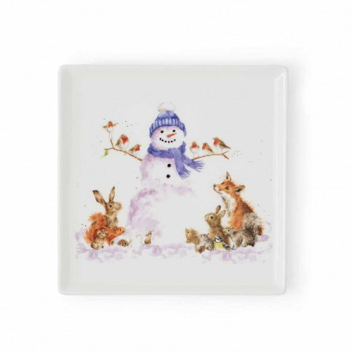 Wrendale Designs WNQA4095-XG Gathered Around Fine Bone China Square Plate 18cm - Premium Sundry Tableware from Portmeirion - Just $16.99! Shop now at W Hurst & Son (IW) Ltd