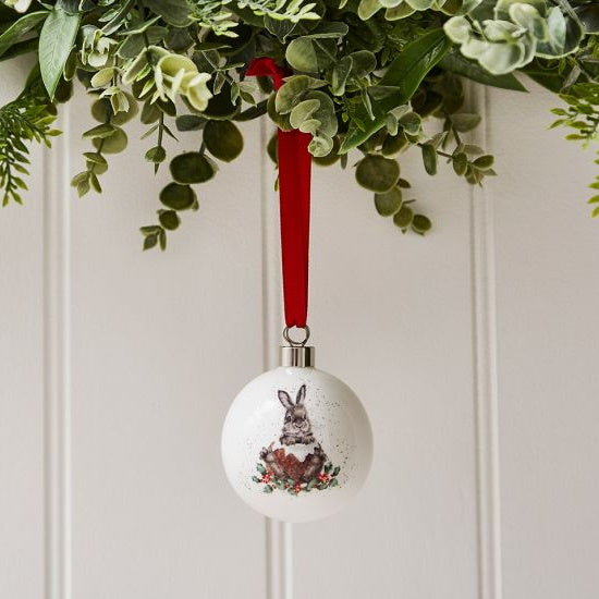 Wrendale Designs MMTG79011-XG Merry Little Xmas Bauble - Premium Baubles from Portmeirion - Just $10.99! Shop now at W Hurst & Son (IW) Ltd